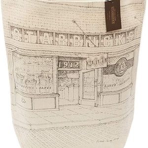 Starbucks Pike Place Sketch Canvas Tote Bag 1912